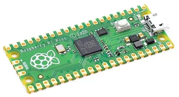 Raspberry Pi Pico микроконтроллер, двухъядерный RP2040, 51x21 мм