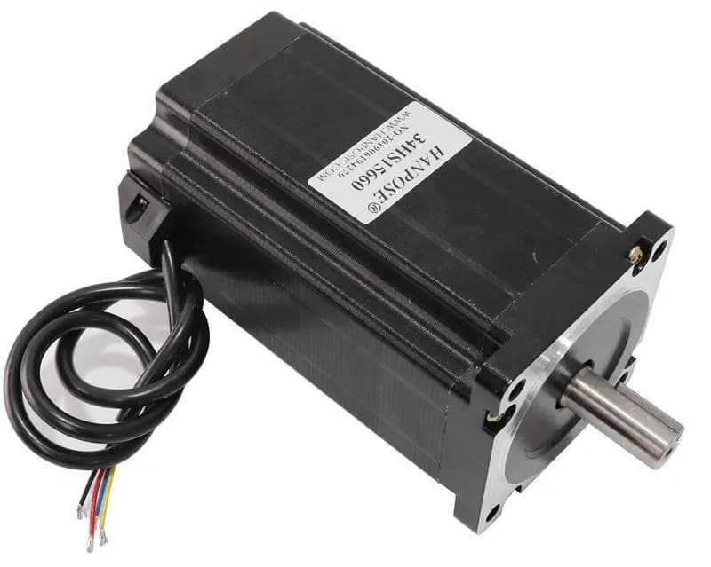 Шаговый двигатель NEMA34 HANPOSE 34HS15660, 156 мм, 12 Nm, диаметр вала 14 мм