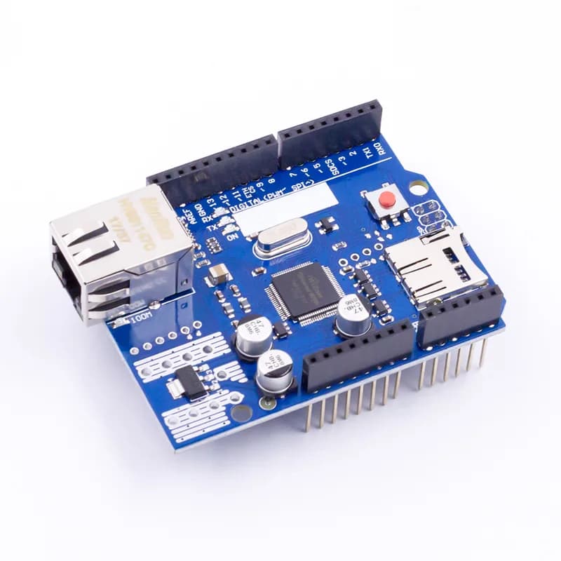 Ethernet W5100 R3, Плата расширения, сетевая плата расширения, поддерживает модули MEGA и UNO