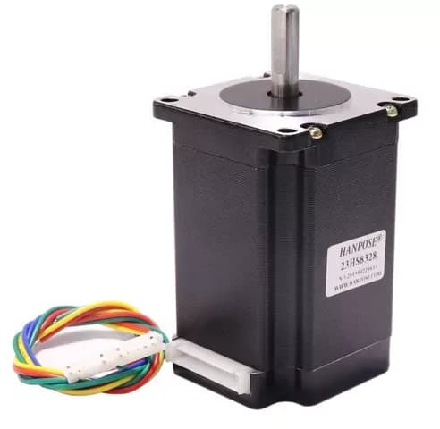 Шаговый двигатель NEMA23  HANPOSE  57BYGH82, 23HS8328S, 83мм, 2.2Nm