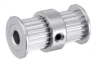 Зубчатый шкив GT2-9mm двойной, 20 зубьев, тип H, посадочный диаметр 8mm; GT-2M-9-Z20-PUL-H-D8