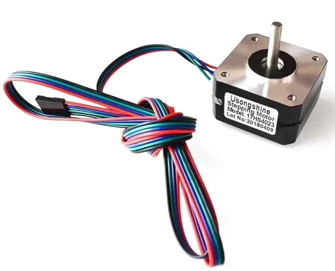 Шаговый двигатель nema17  17HS4023, 23мм, 0.14Nm, вал с лыской