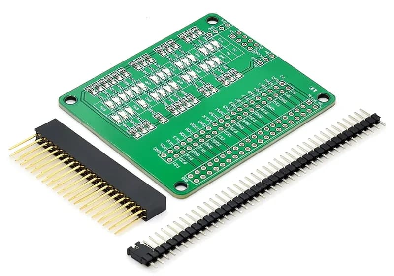 Raspberry Pi отладочная плата IO портов, LED индикация