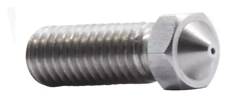 Сопло E3D V5, V6 3 / 0.6mm, резьба M6, длинное, нержавеющая сталь, серия Volcano