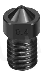 Сопло E3D V5, V6 0.4 / 1.75mm, резьба М6, закаленная сталь